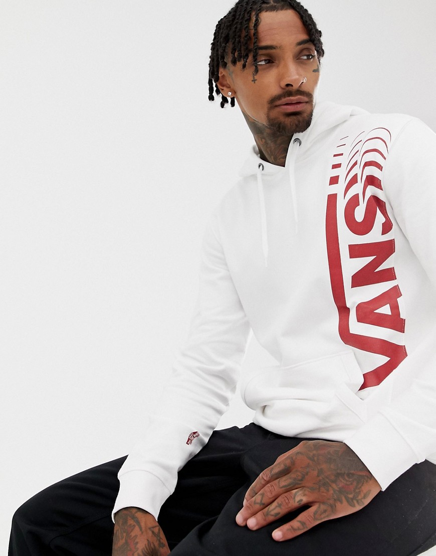 Vans pullover hoodie with large logo in white VN0A3HWVWHT1
