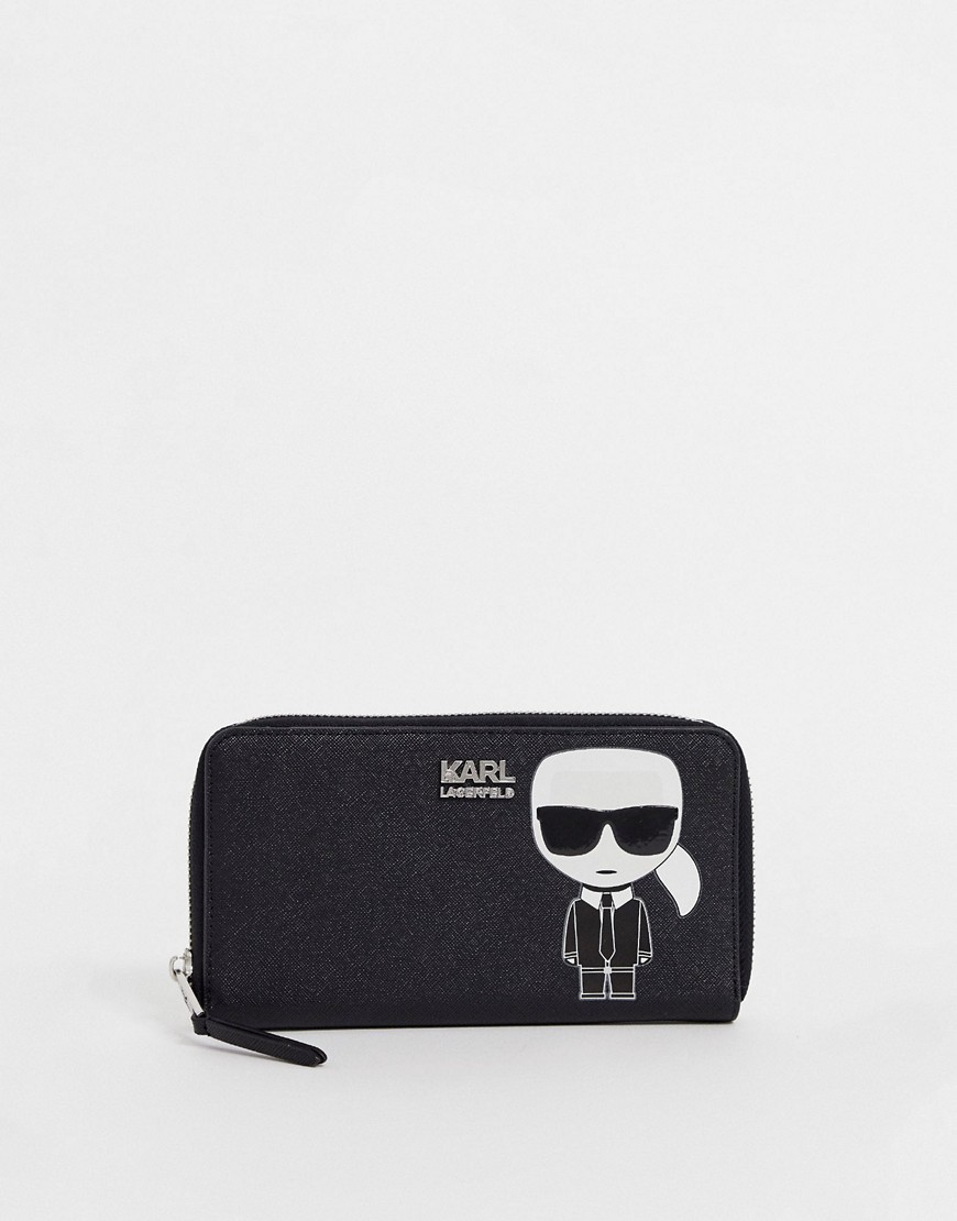 Karl Lagerfeld ikonik zip wallet