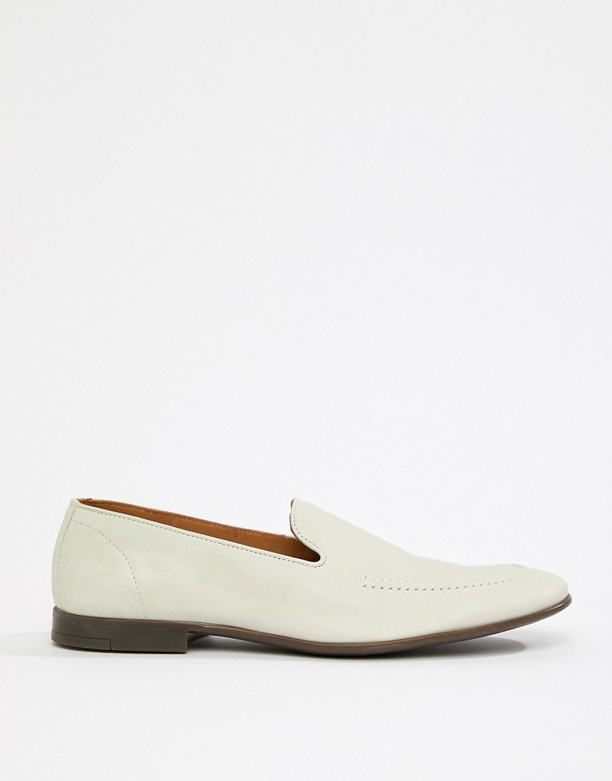 Kurt Geiger London Palermo loafers in white leather - White
