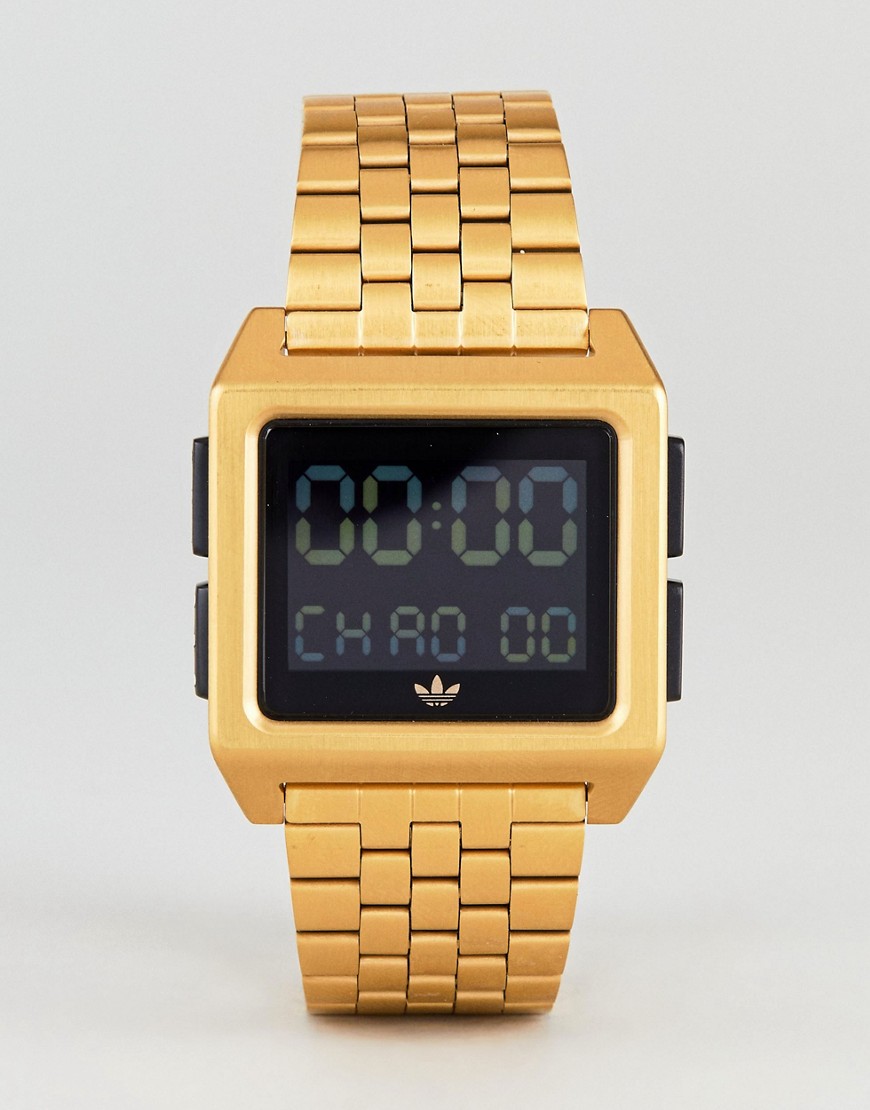 adidas Z01 Archive digital bracelet watch in gold