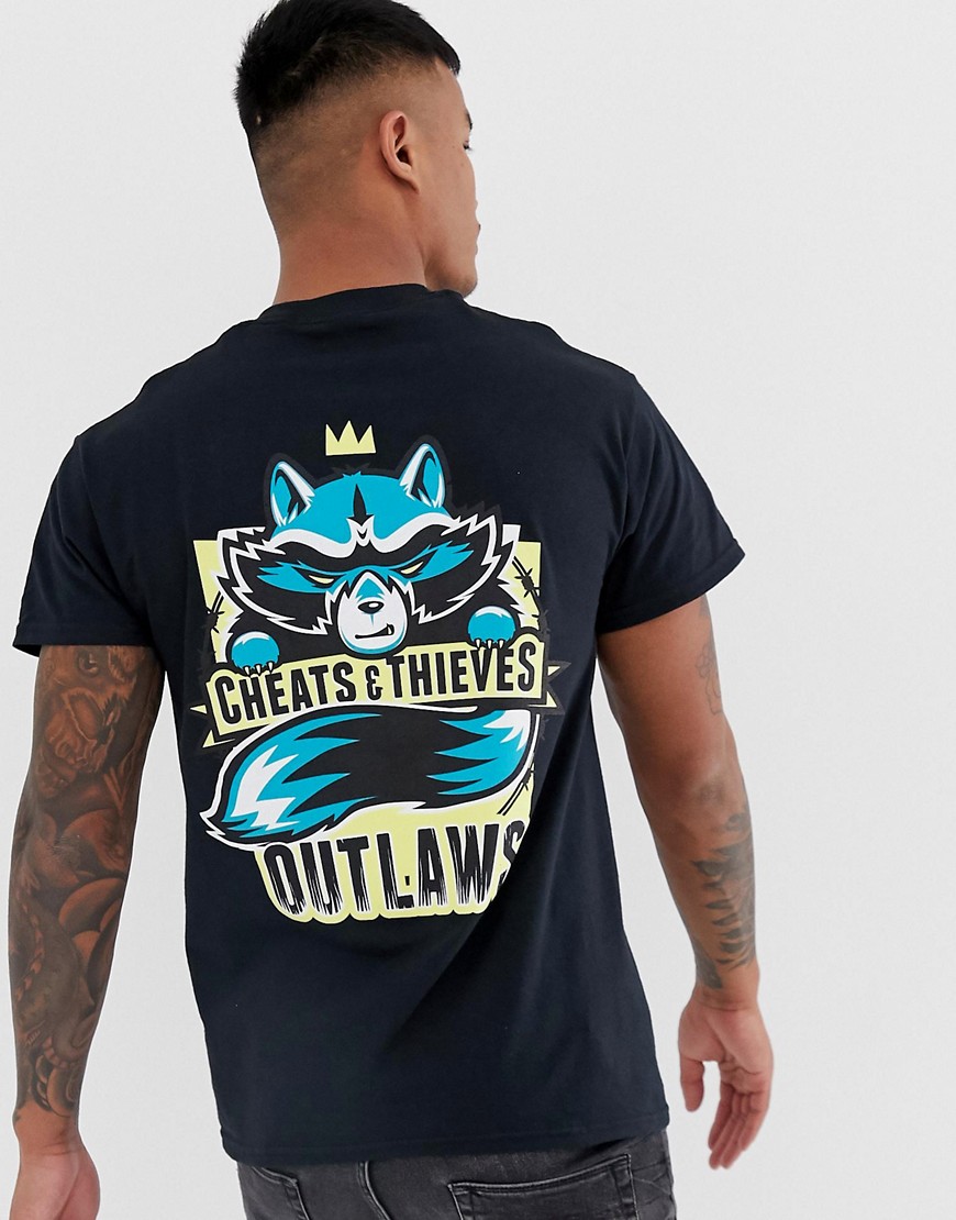 Cheats & Thieves outlaws back print t-shirt
