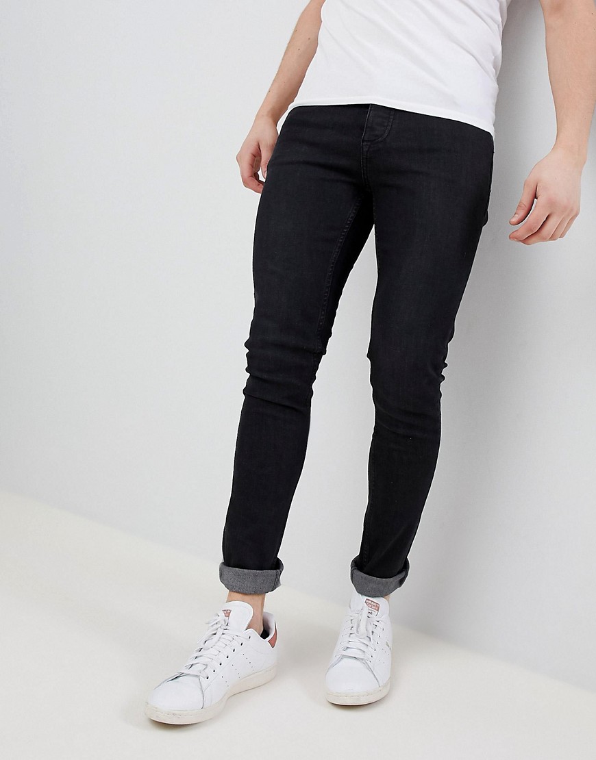Saints Row Super Skinny Jeans in Washed Black