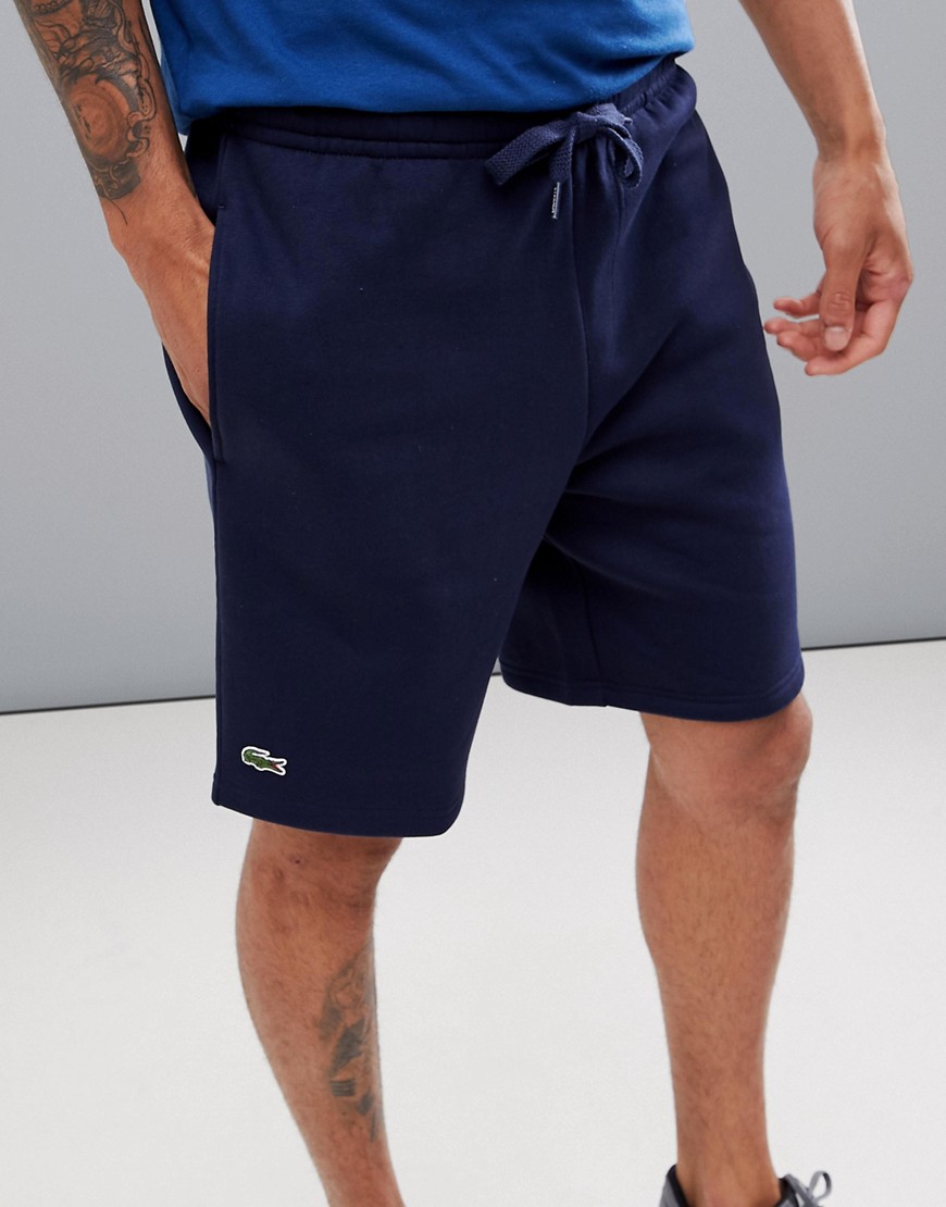 Lacoste Sport fleece shorts in navy suit1 - Navy