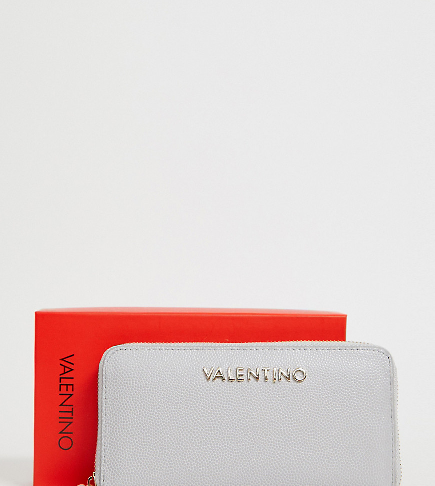 Valentino by Mario Valentino grey zip around purse