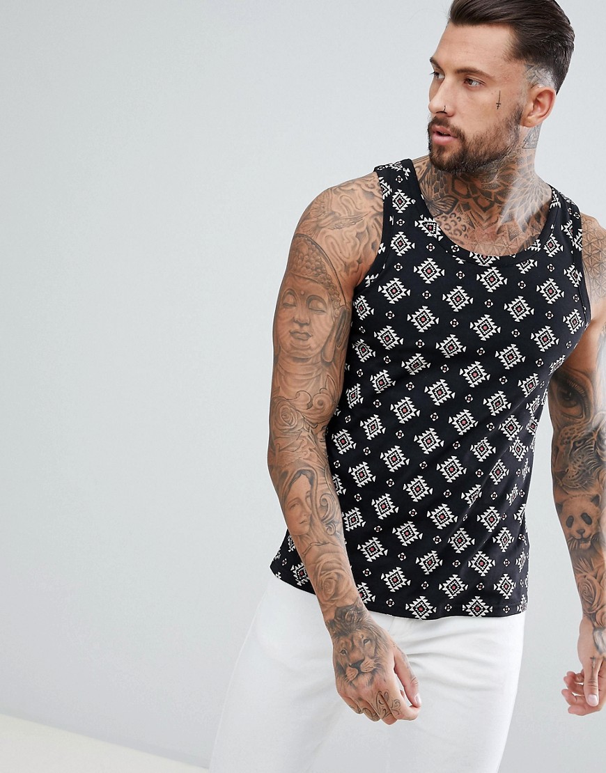 Another Influence All Over Aztec Print Vest