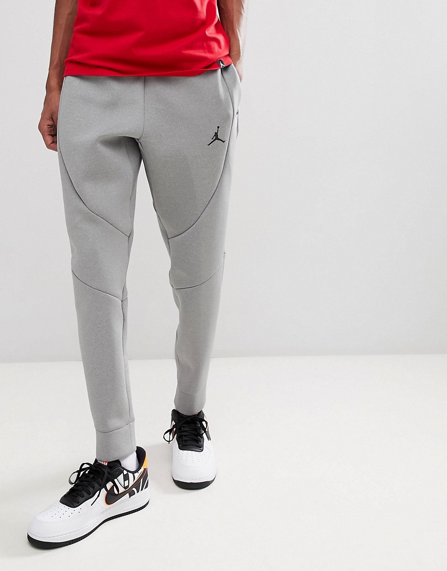 Nike Jordan Flight Fleece Tech Joggers In Grey 879499-091 - Grey