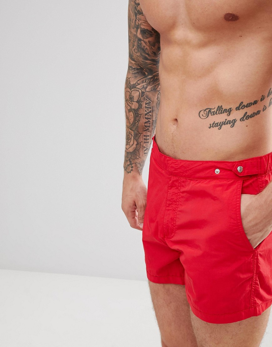 Burton Menswear swimwear shorts in red