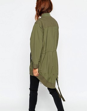 ASOS | ASOS Bomber Parka with Contrast Panelling at ASOS