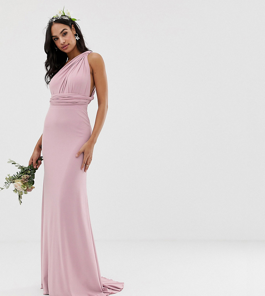 TFNC bridesmaid exclusive multiway maxi dress in pink