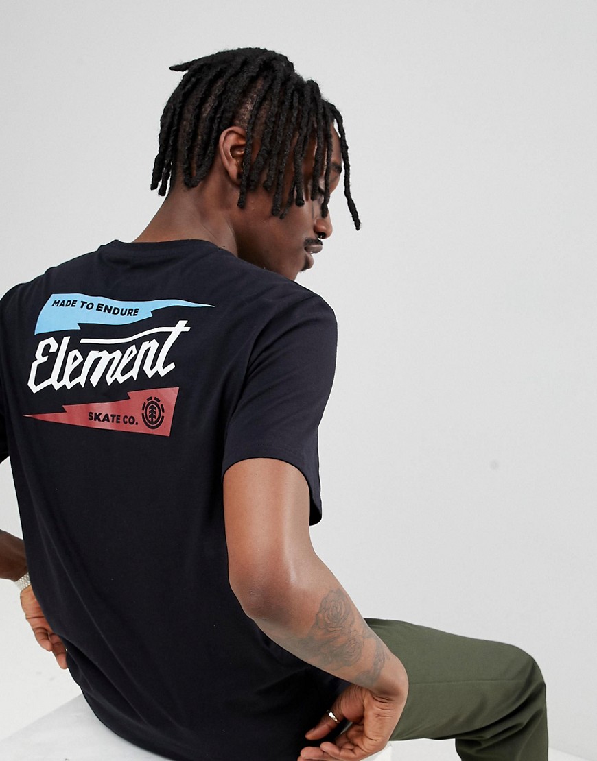 Element Gizmo Back Print T-Shirt In Black