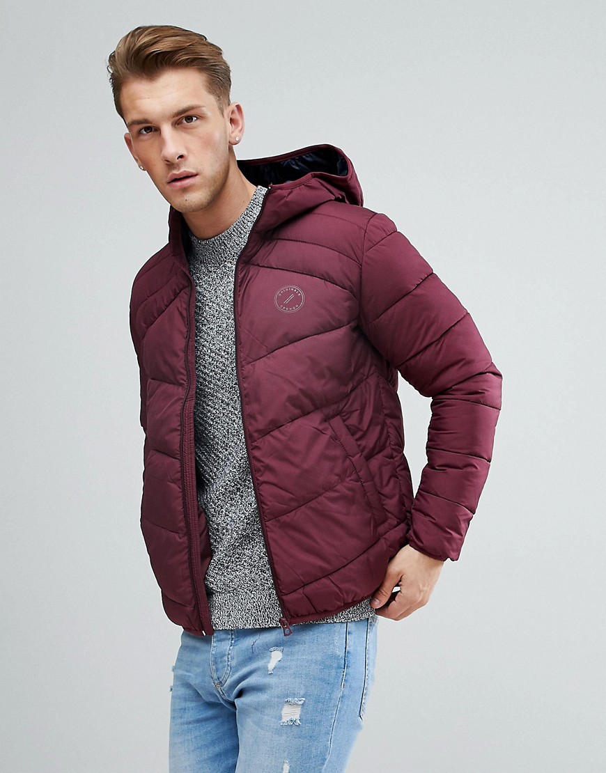 Jack & Jones Quilted Jacket With Hood - Port royale
