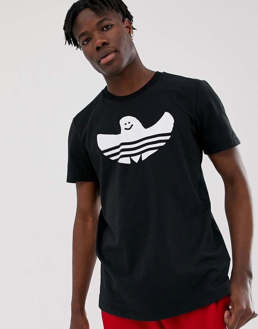 Adidas Skateboarding shmoo Trefoil Logo T-Shirt Black