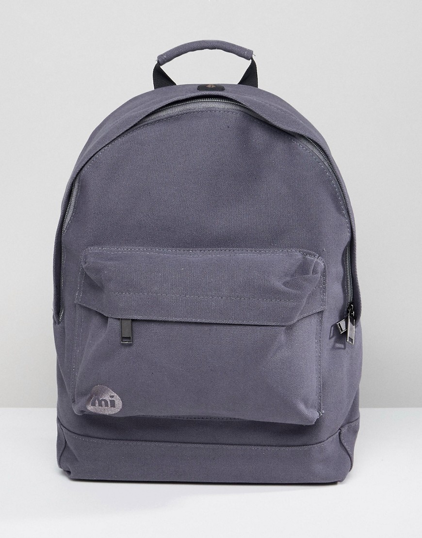 Mi-Pac Canvas Backpack In Charcoal - Charcoal
