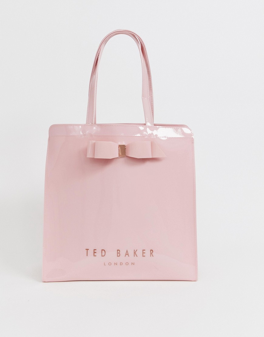 TED BAKER ALMACON BOW LARGE ICON BAG - PINK,151041
