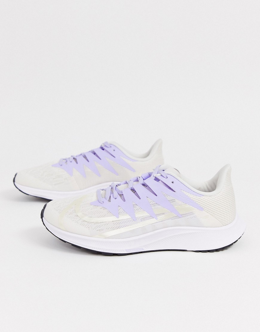 Nike Running zoom rival fly trainers in white