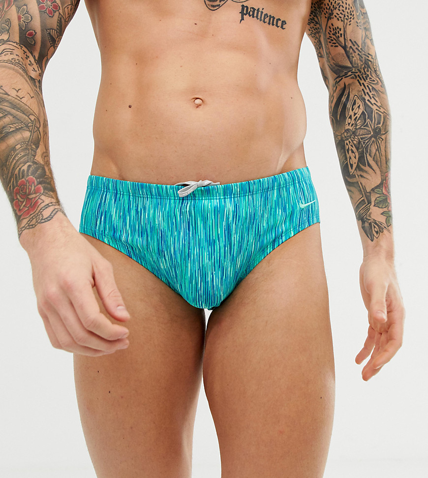 Nike Swimming heather briefs in green ness8002-340