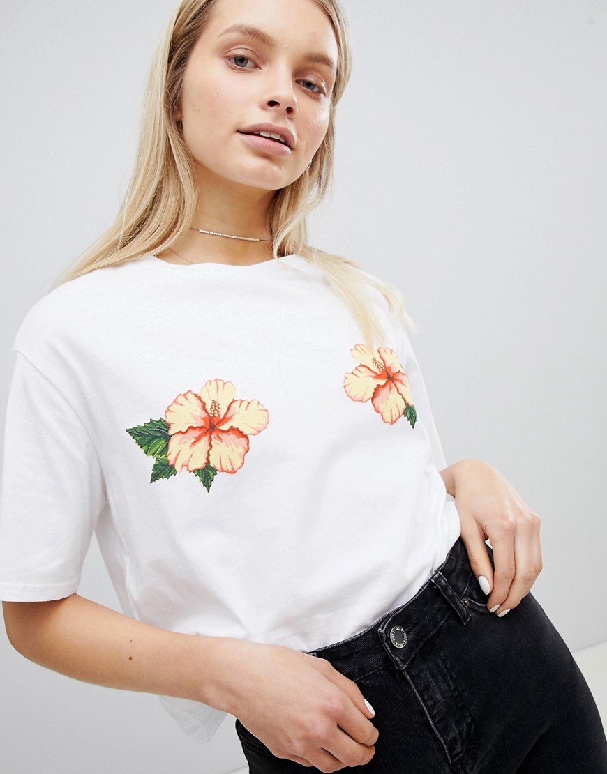 Nobody's Child T-Shirt With Tropical Flower Print