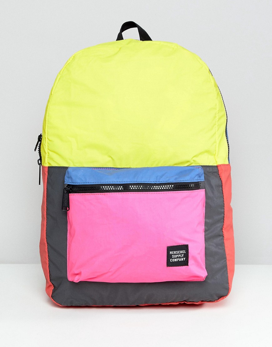 Herschel Supply Co. Packable Reflective Backpack In Colourblock - Multi reflective
