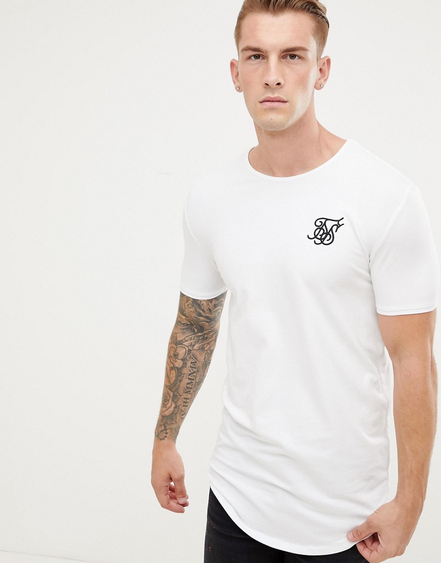 SikSilk short sleeve t-shirt in white