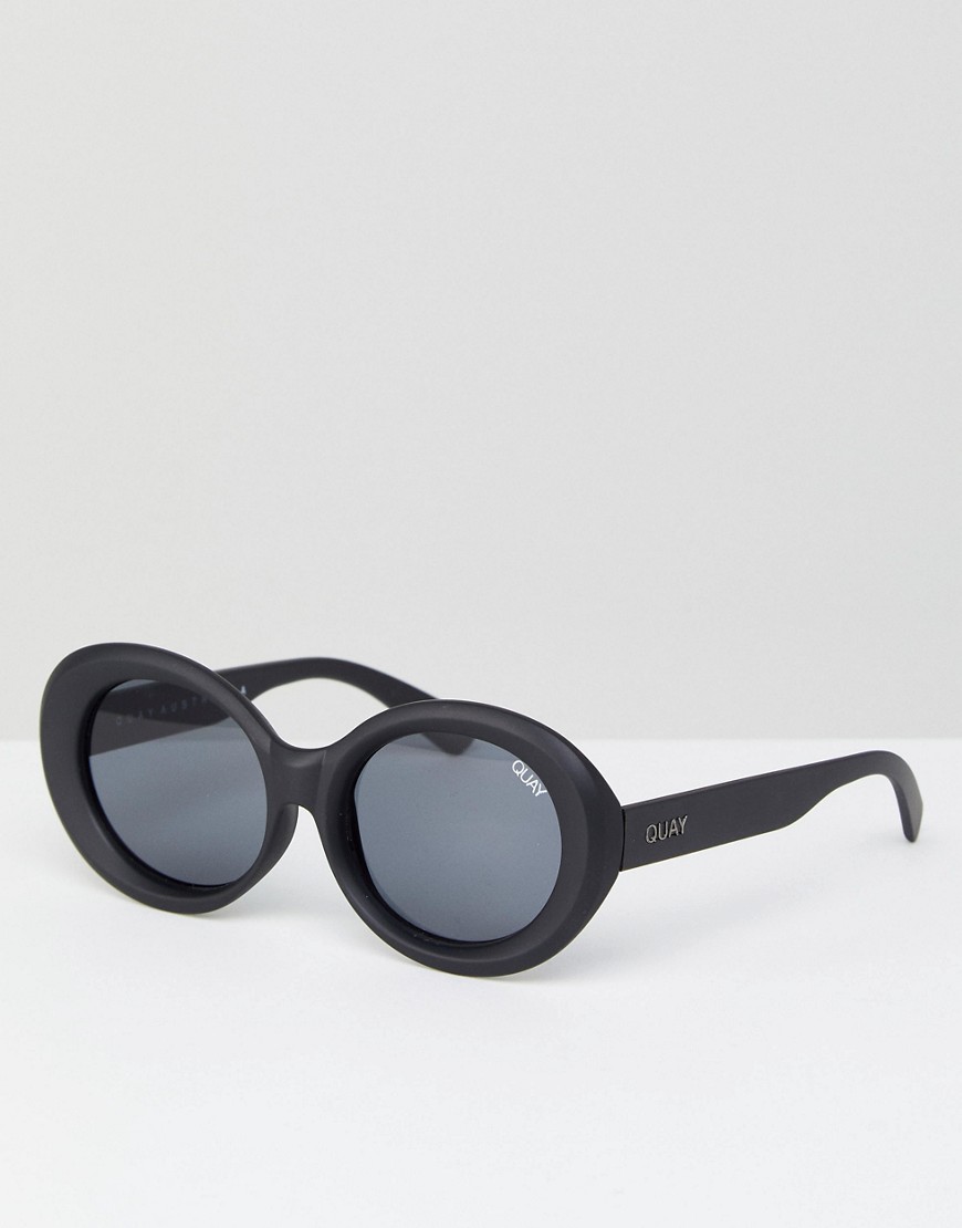 Черные солнцезащитные очки кошачий глаз Quay Australia - Черный 