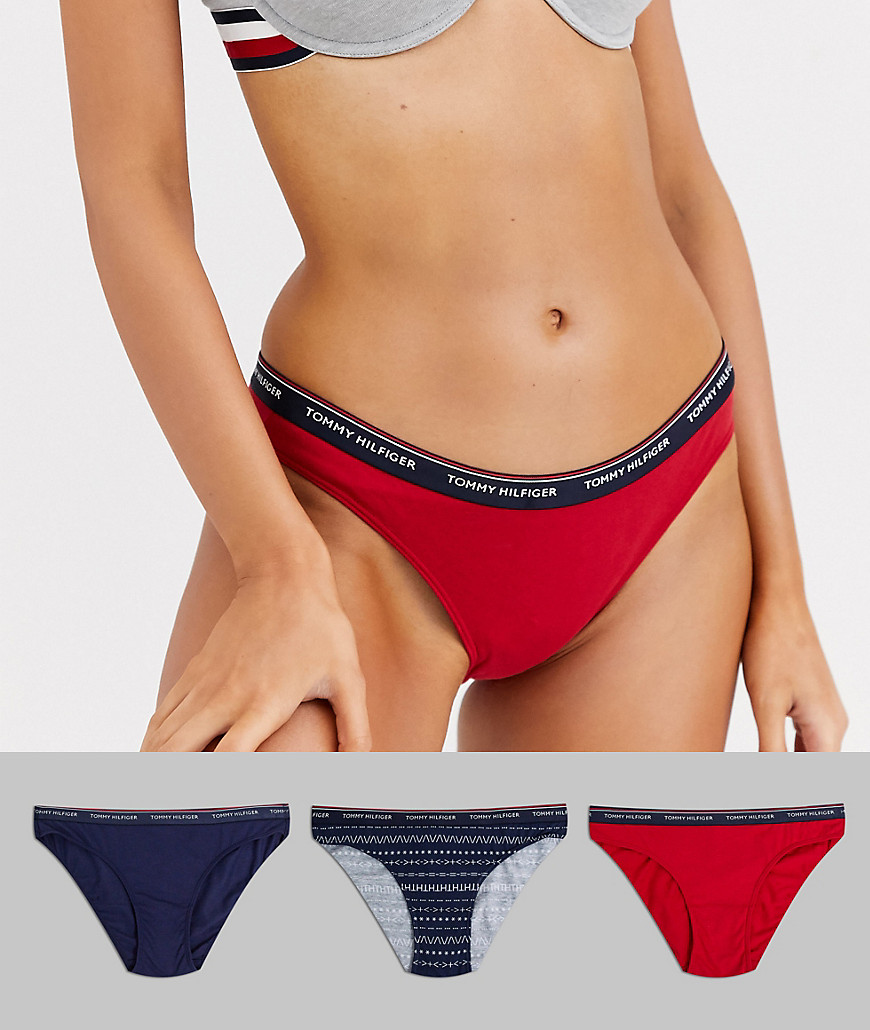 Tommy Hilfiger bikini briefs in fairisle print 3 pack