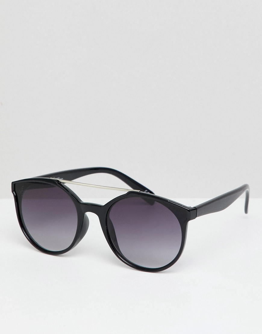 Jeepers Peepers round sunglasses in black - Black