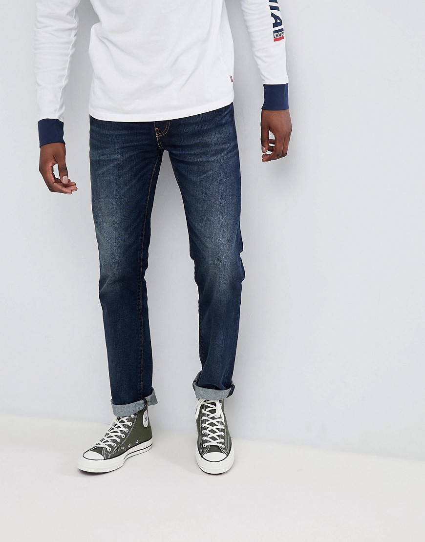 Levi's 511 slim fit low rise jeans dark vintage