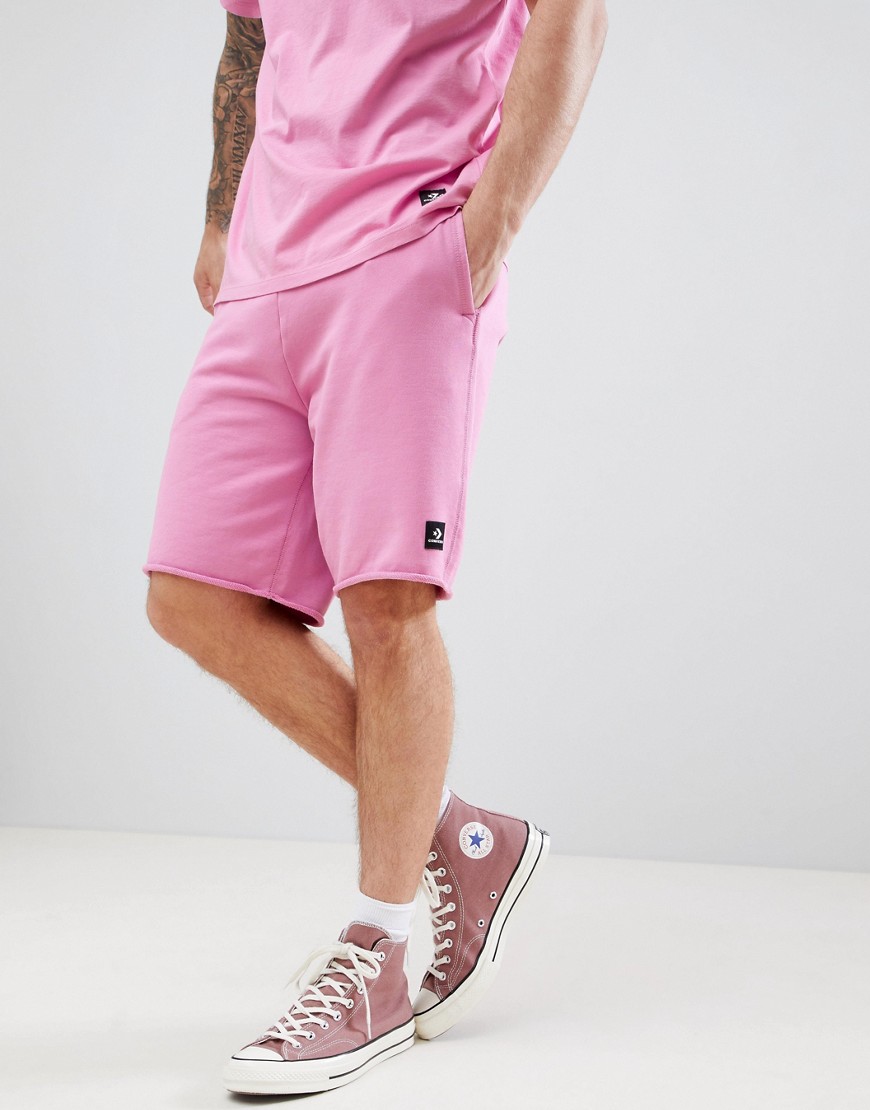 Converse Essentials Cut-Off Shorts In Pink 10003347-A09 - Pink