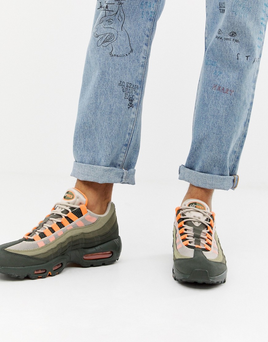 Nike Air Max 95 OG Trainers In orange AT2865-200