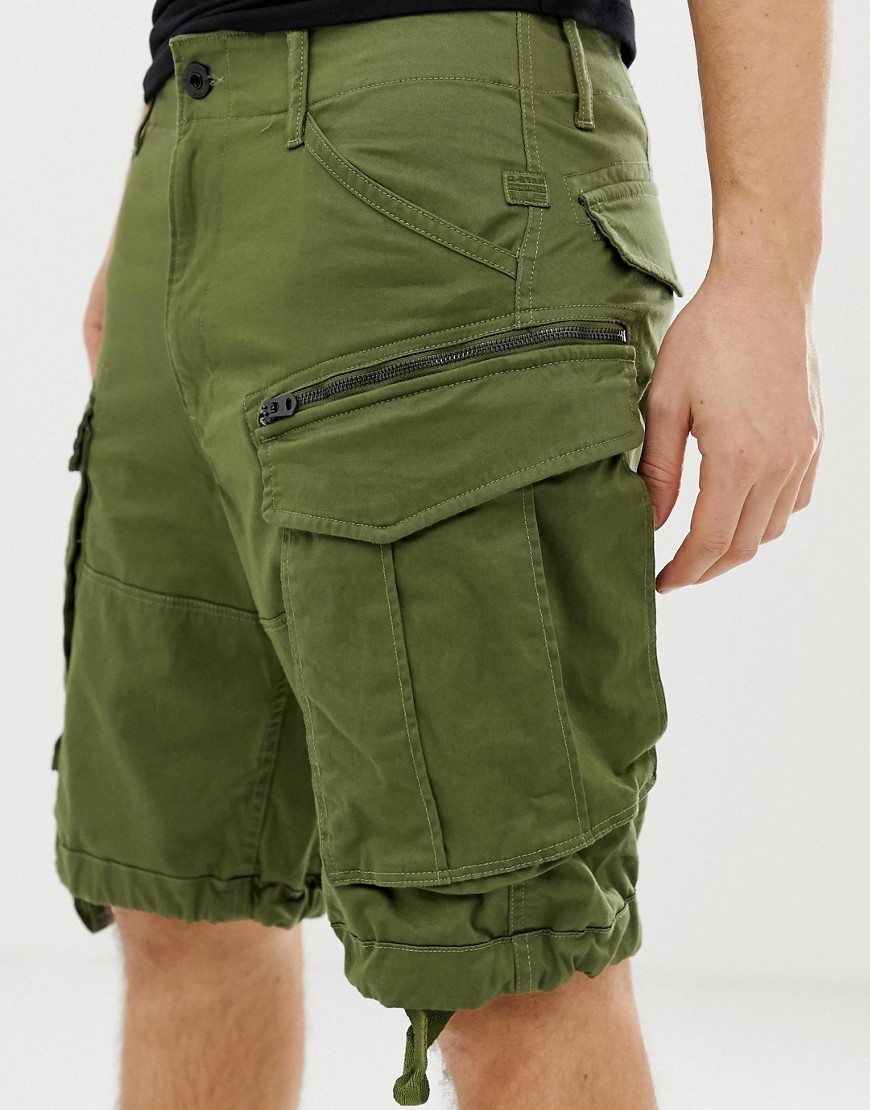 G-Star Rovic zip cargo shorts in green