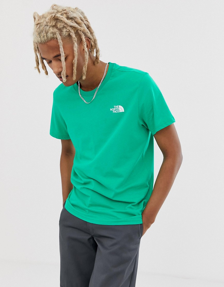 The North Face Simple Dome t-shirt in bastille green