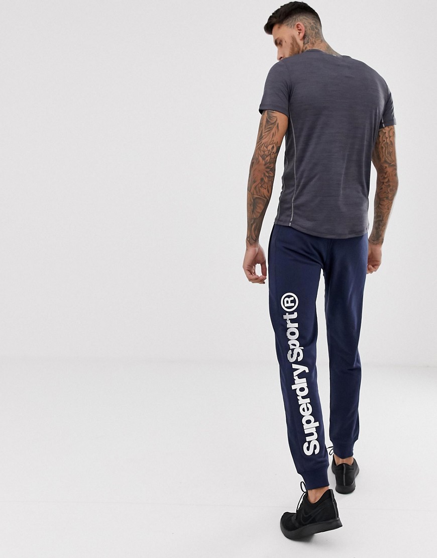 Superdry Sport core sweat joggers in navy