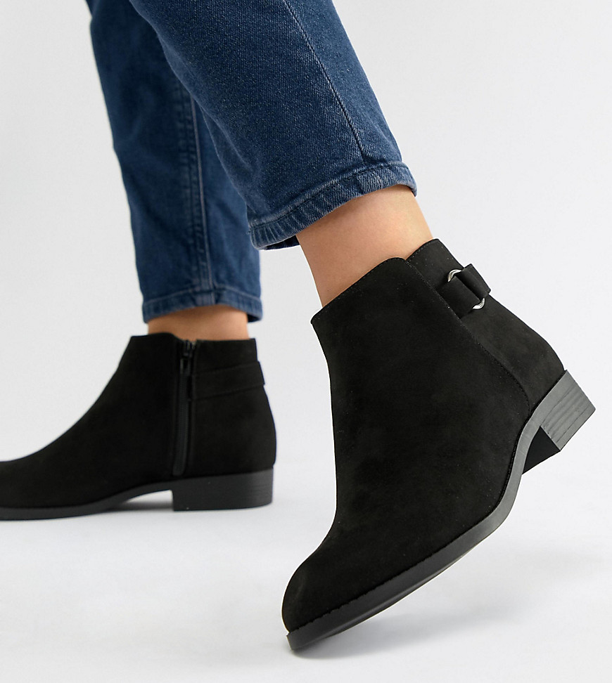 New Look Wide Fit Flat Ankle Boot 