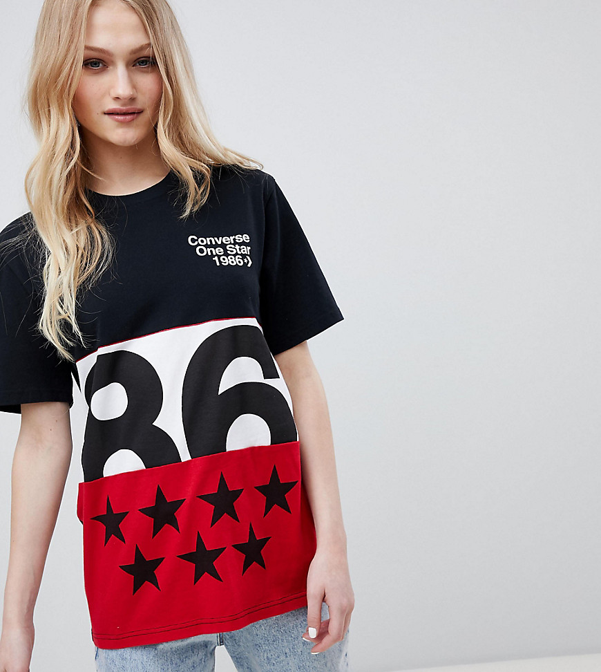Converse Exclusive One Star Boyfriend Fit T-Shirt With 86 Star Logo