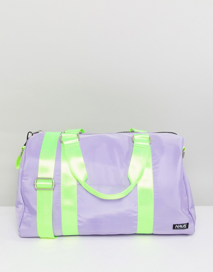 Haus by Hoxton Haus duffell bag in lilac