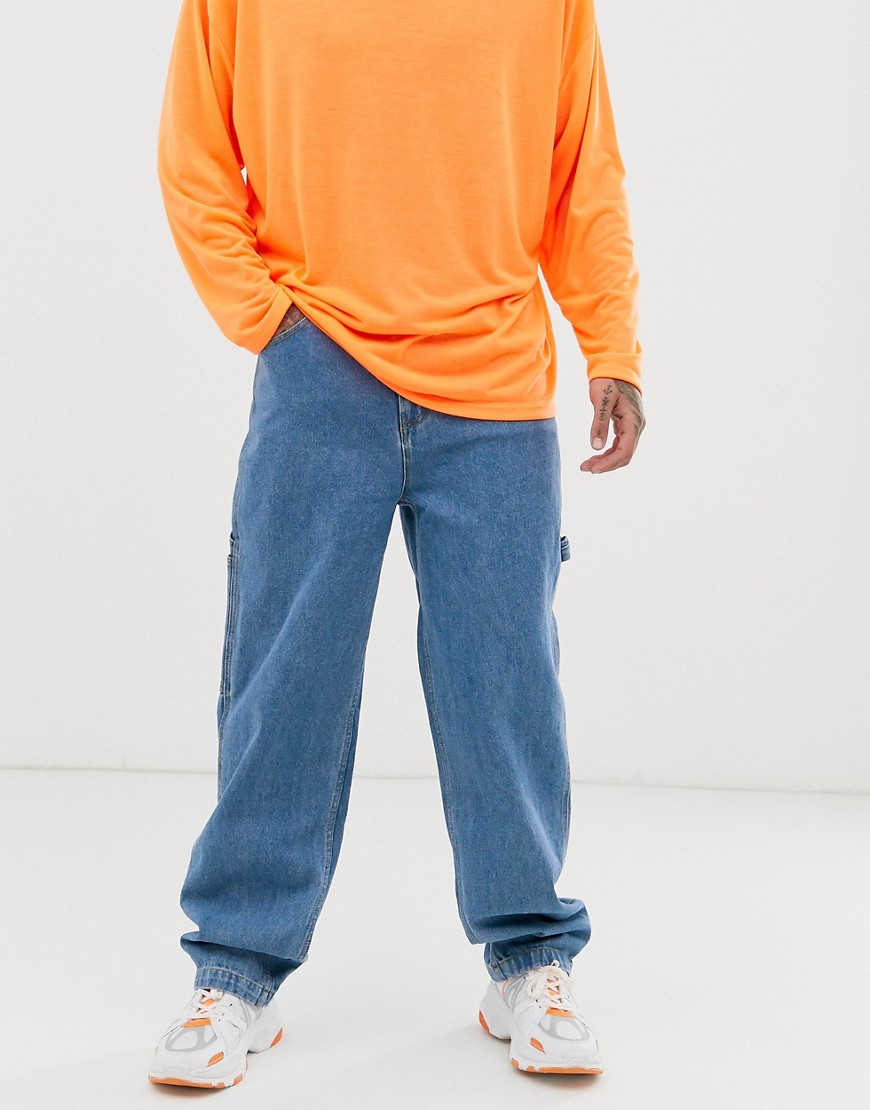 Karl Kani Baggy denim jeans in light blue