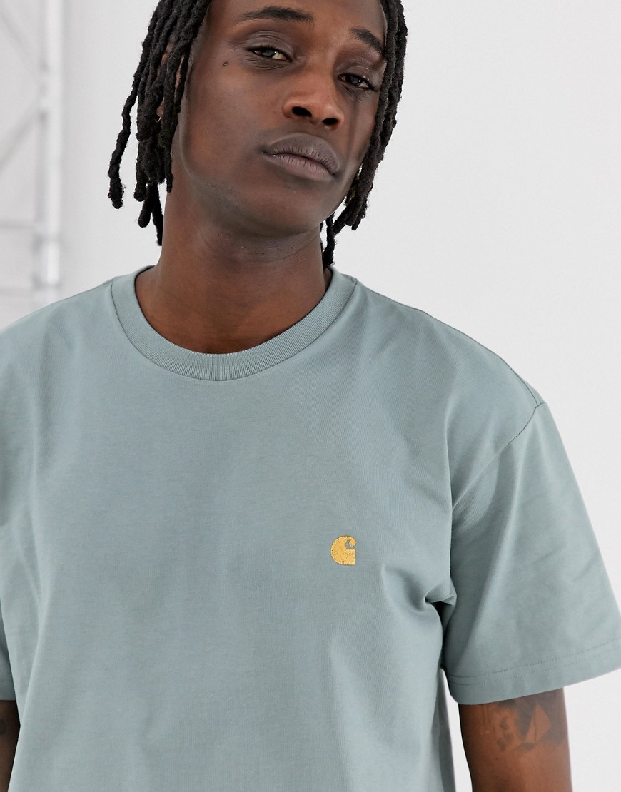 Carhartt WIP Chase t-shirt in cloudy blue