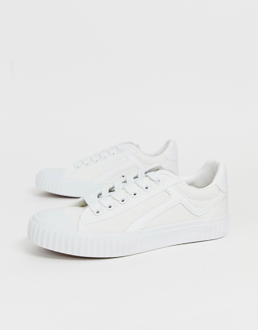 Selected Femme canvas trainer with ribbed sole
