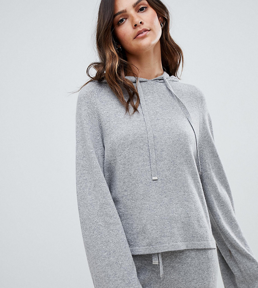 Micha Lounge luxe oversized hoodie in cashmere blend - Grey