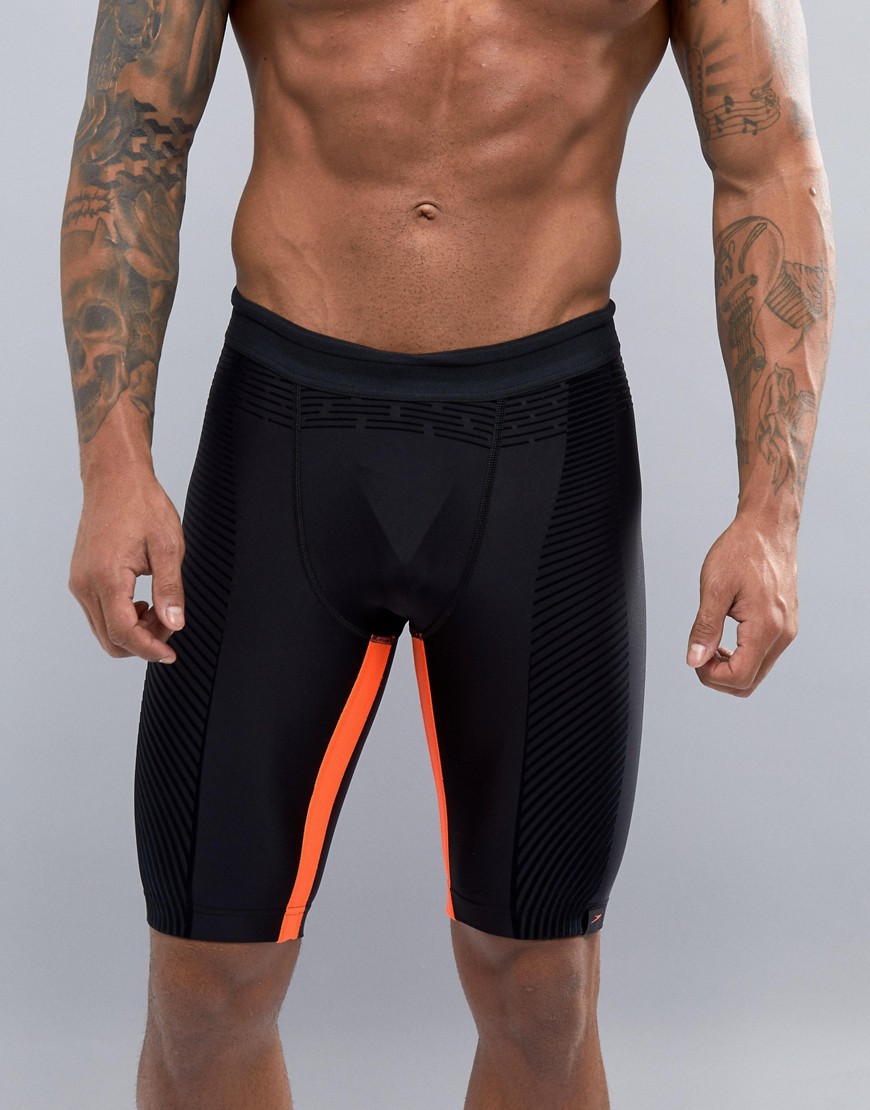 Speedo Fit PowerForm Pro Jammer Swim Shorts - Black