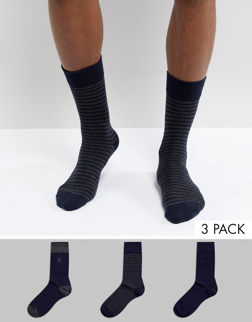 French Connection 3 Pack Sock