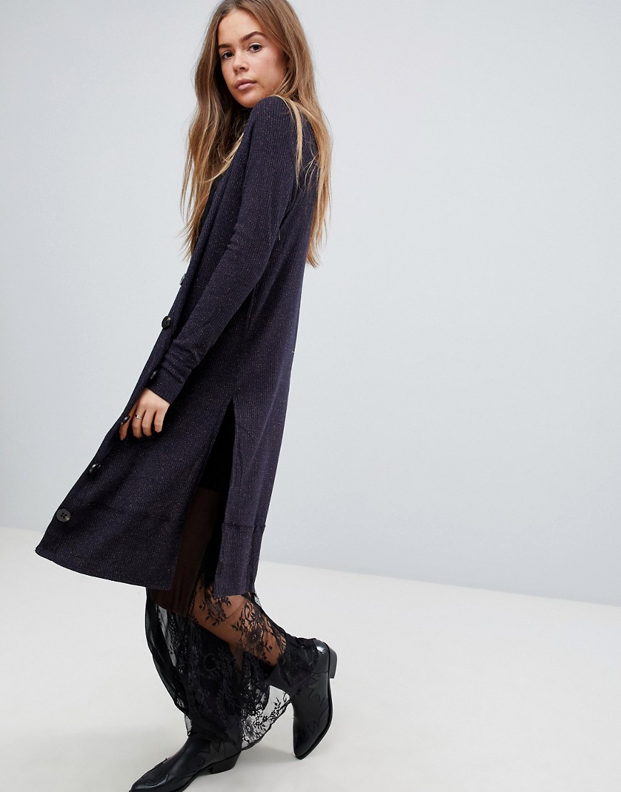 Free People Sparkly long cardigan