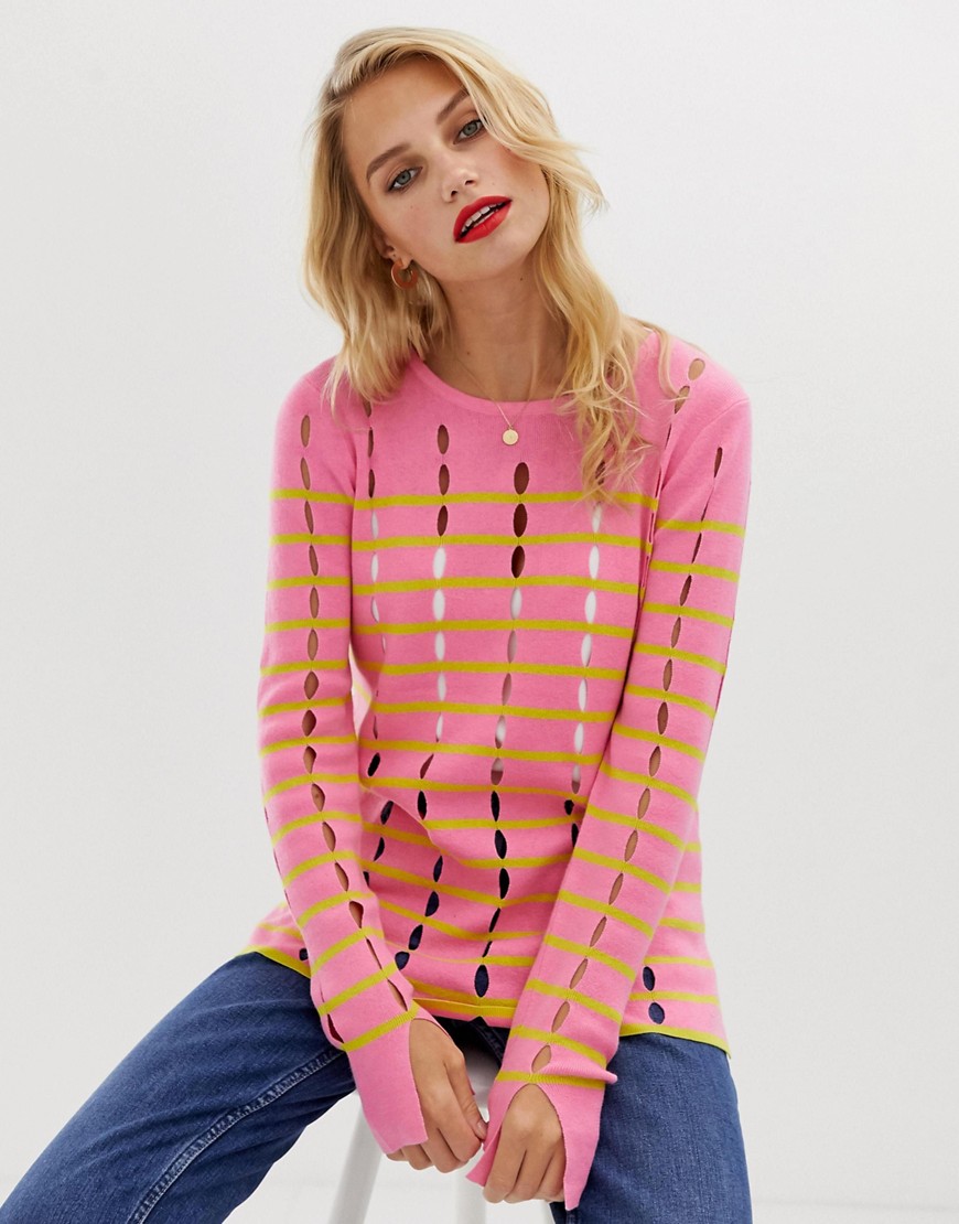 French Connection Lattice knit jumper