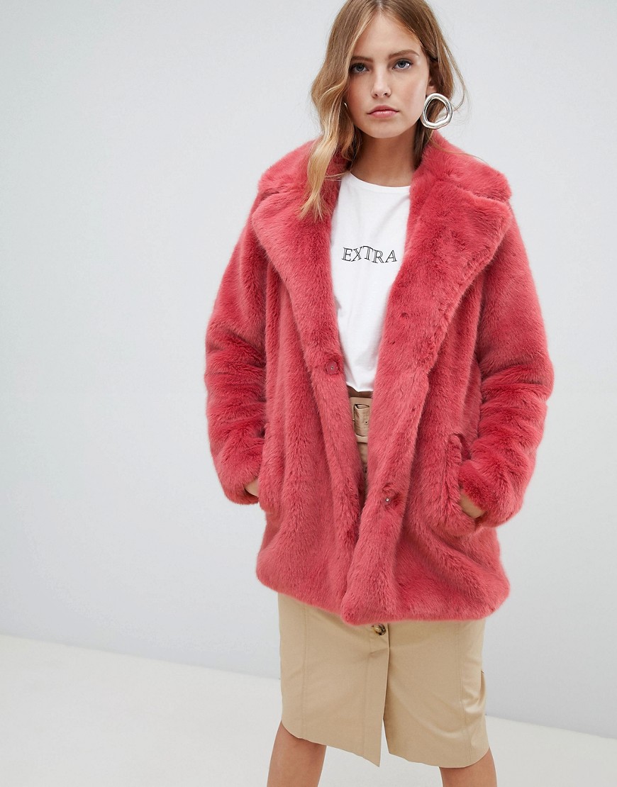 Only faux fur coat