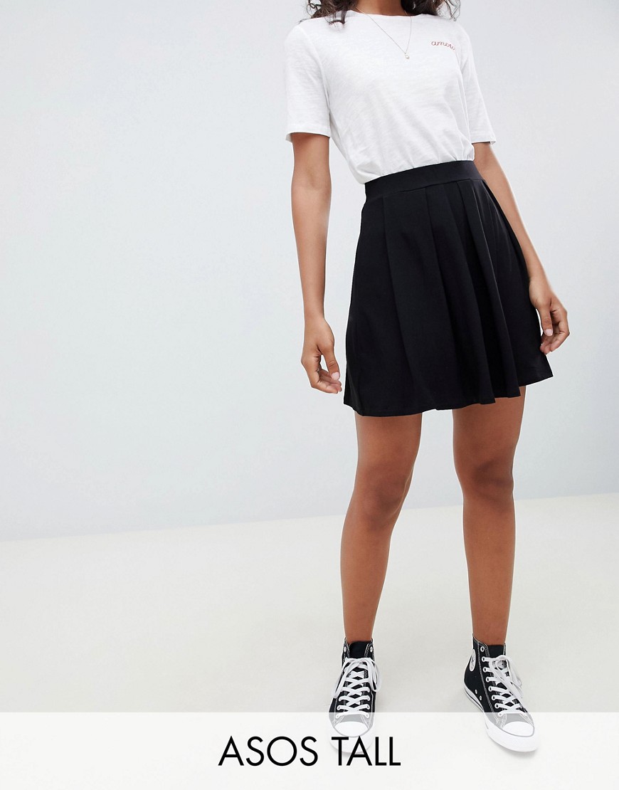 ASOS DESIGN Tall mini skirt with box pleats