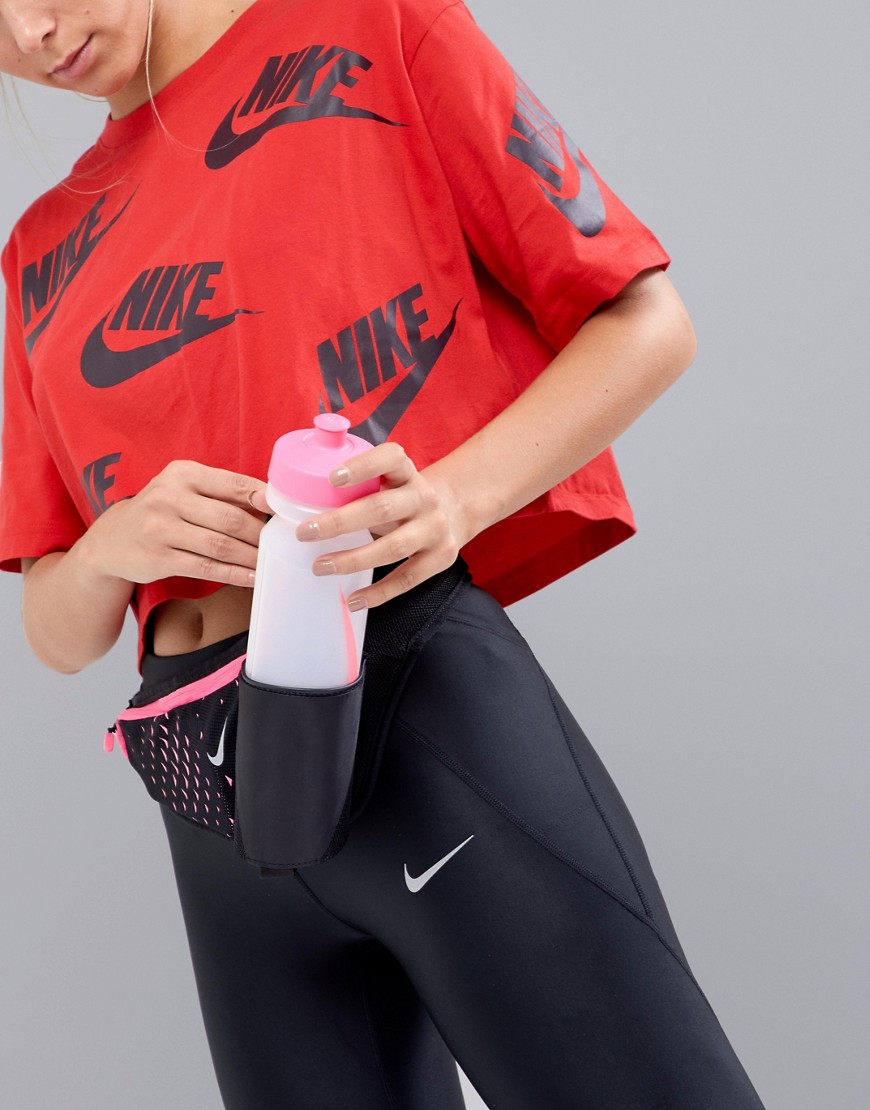 Nike Large Bottle Belt 22oz - Black/pink