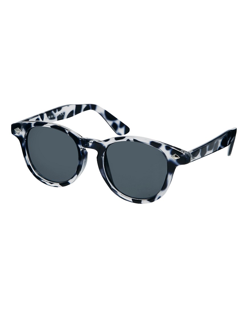 ASOS | ASOS Preppy Wayfarer Sunglasses in Grey Tortoiseshell at ASOS