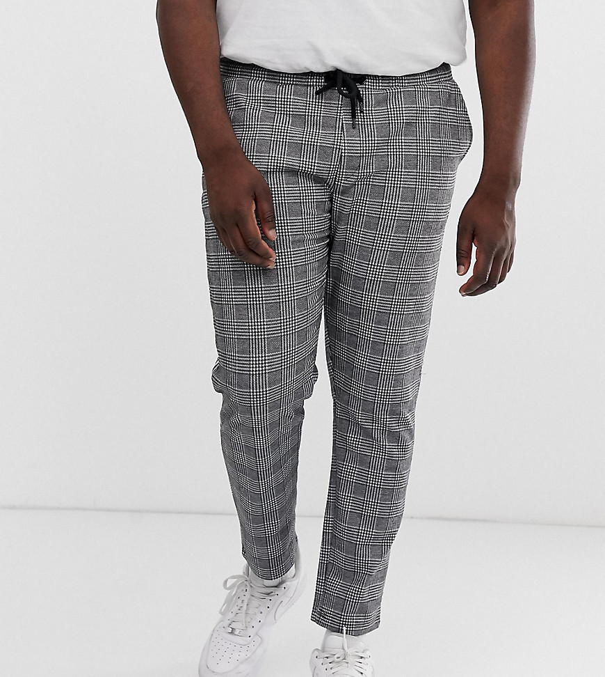 Jacamo check trousers with side stripe