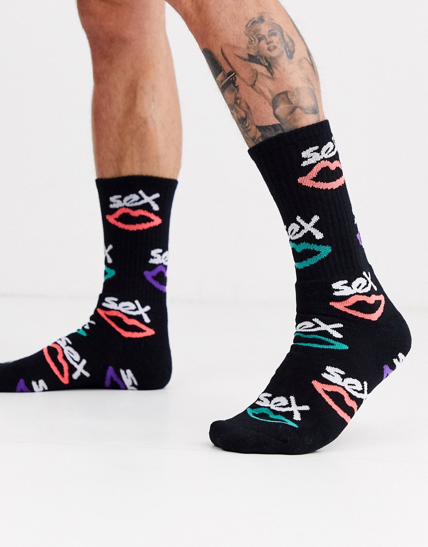 Sex Skateboards Bait socks in black