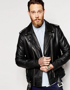 Men's leather jackets | Leather coat and biker jacket styles | ASOS